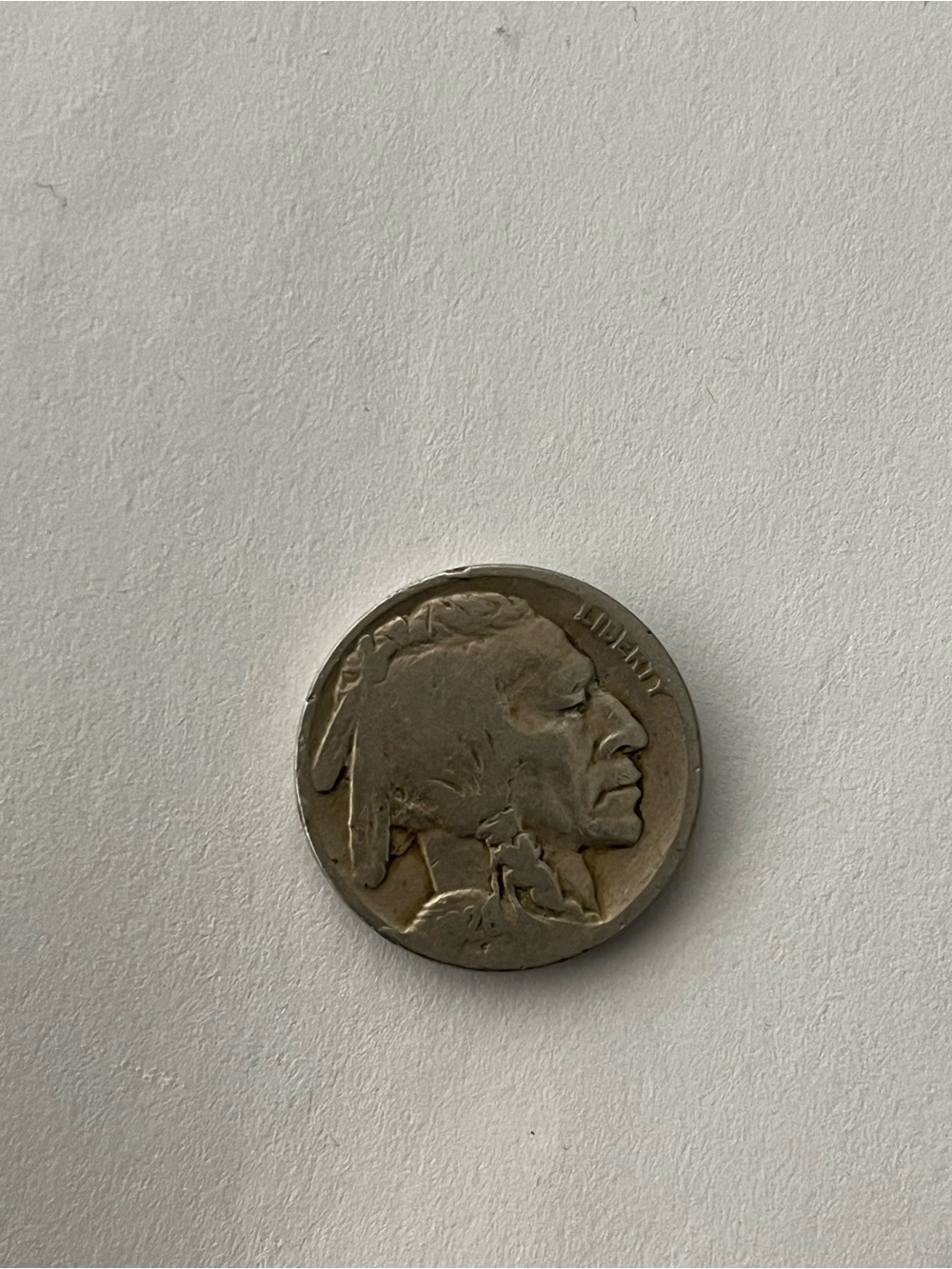 Vintage Buffalo Nickel Coin - Silver Tone